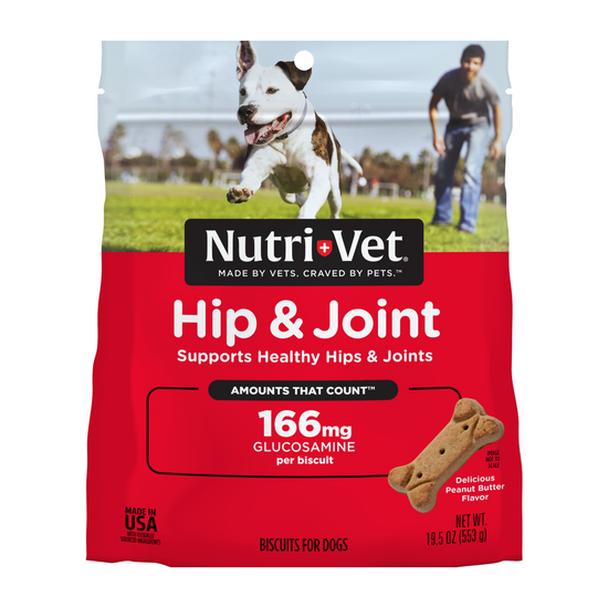 Hip and Joint Biscuits for Dogs with Glucosamine - 166 mg front