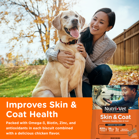 Dog Skin Coat Functional Biscuits Nutri Vet