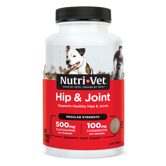 Nutri-Vet Hip & Joint Chewable Tablets Regular Strength Supplement