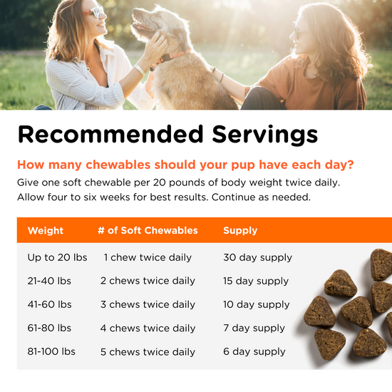 Shed-Defense Soft Chews serving size