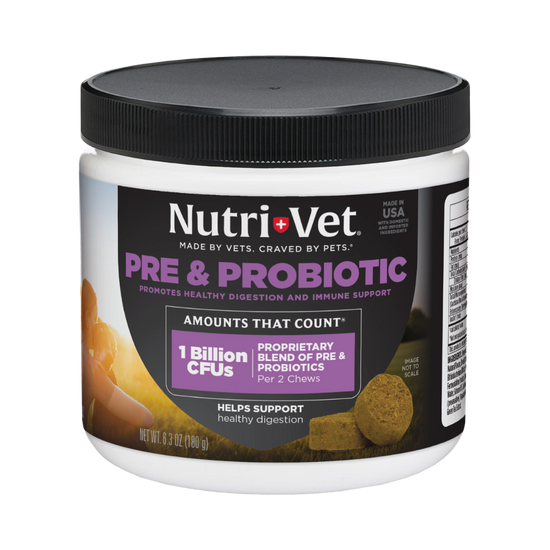 Nutri-Vet Pre And Probiotic Soft Chews Supplement
