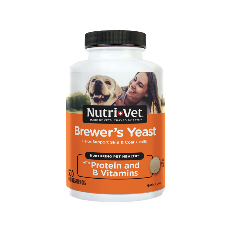 Brewer's Yeast and Garlic Chewable Tablets for Dogs front