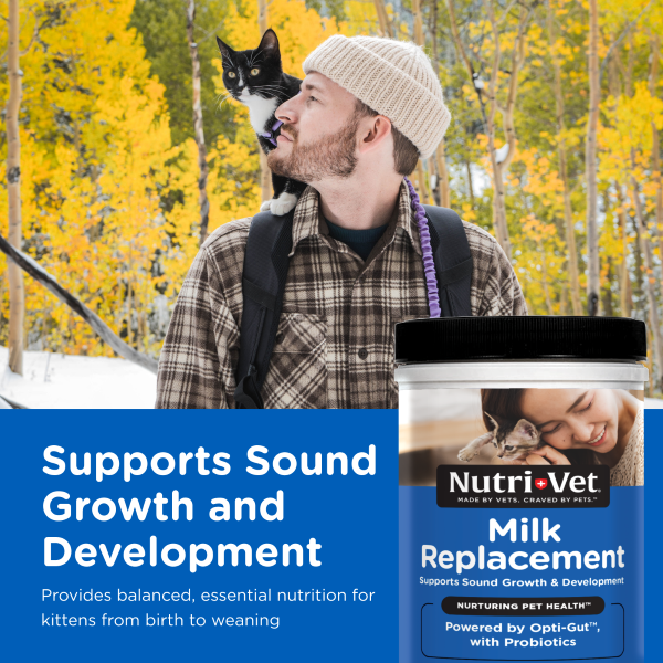 Milk Replacer with Opti-Gut for Kittens for growth and development