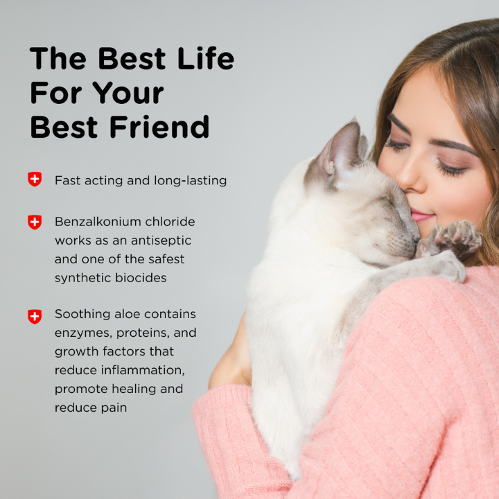 Anti-Microbial Wound Care Spray for Cats benefits