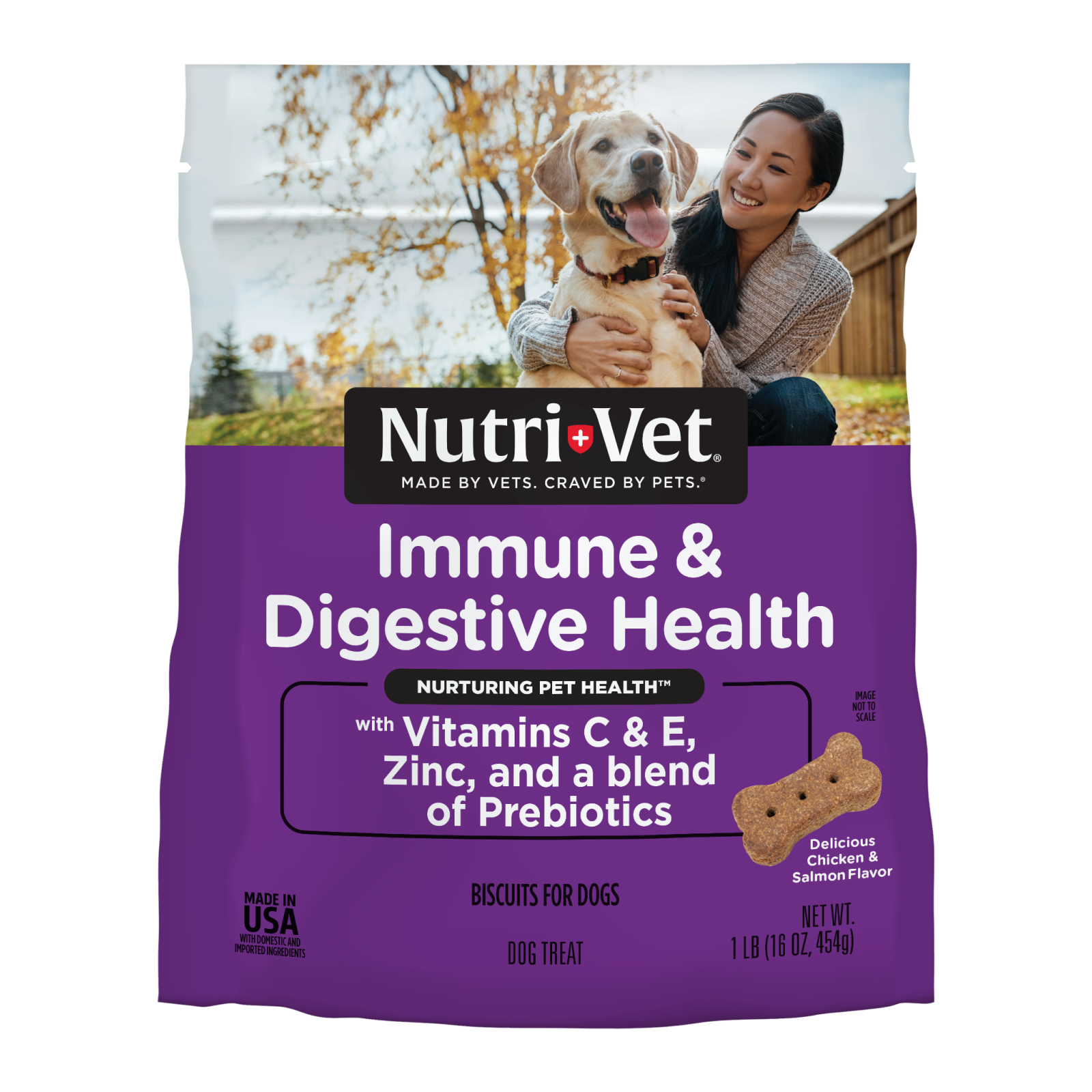 Immune & Digestive Health Functional Biscuits for Dogs front